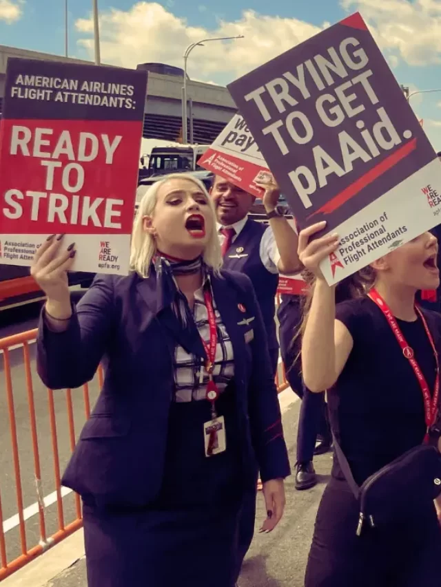 American Airlines flight attendants vote to authorize a strike, although a walkout is still unlikely