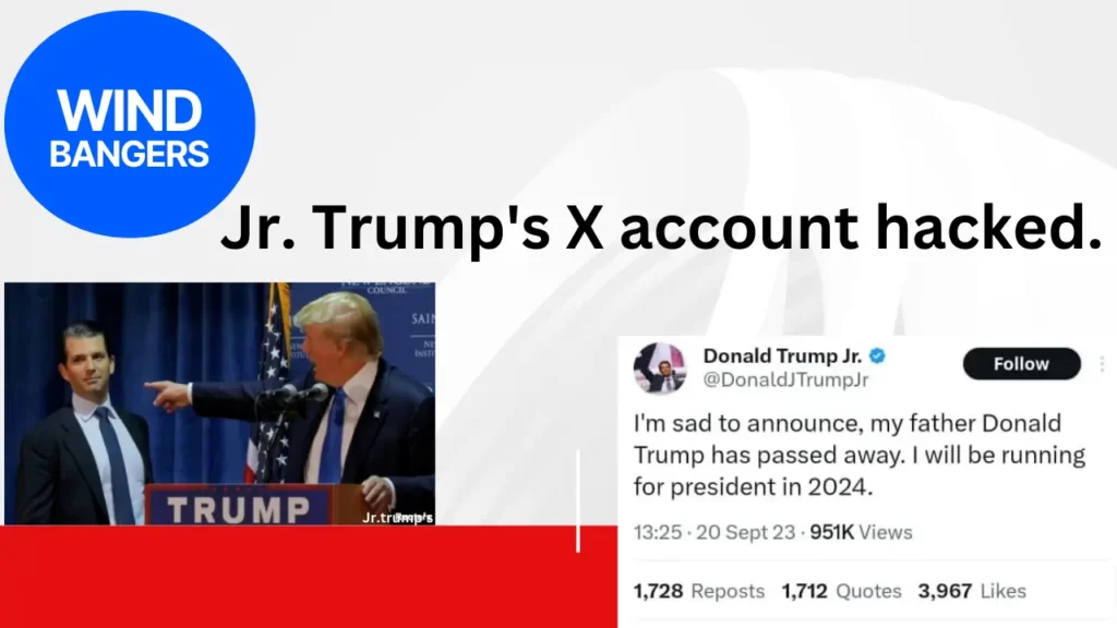 Jr. Trump's X account hacked
